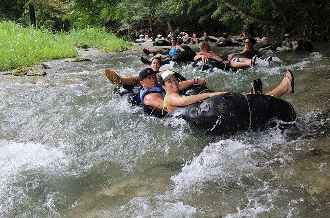 Action Pack Combo: Blue hole, river tubing and Dunn's River Falls - River tubing on the White River: calmer water that feels like a reset