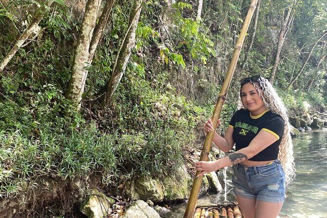 ATV Bamboo Rafting and Horseback Riding in Montego Bay - Bamboo Rafting With a Limestone Foot Massage