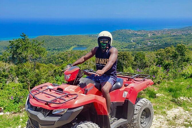 ATV, Bamboo Rafting , Horseback Ride & Blue Hole Falls Ocho Rios - St. Ann’s Bay horseback ride: jungle trails, trained horses, and a sea swim
