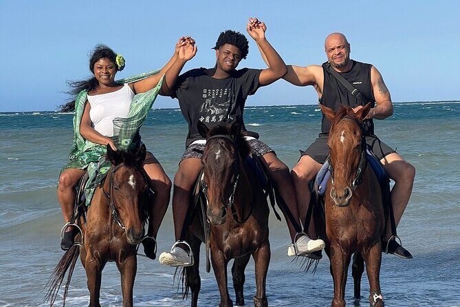 ATV, Bamboo Rafting, Horseback Ride Guided Tour from Montego Bay - White River bamboo rafting and tubing: handcrafted raft, guide-led thrills