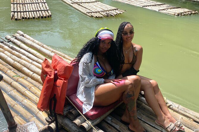 Bamboo Rafting Montego Bay - The ride start: pickup, boarding, and settling in