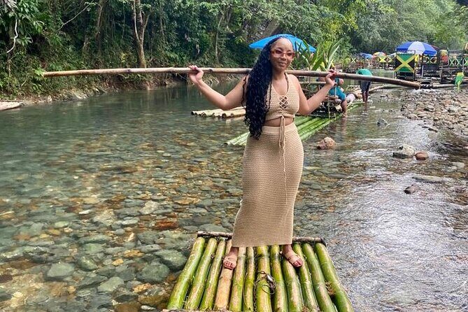 Bamboo River Rafting & horse back riding in Montego Bay - Lethe’s Bamboo Rafting on the Great River: Captain-Controlled Calm