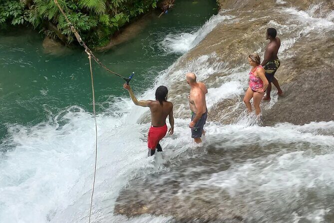 Blue Hole Adventure Ocho Rios. - Pool stop one: jump if you want, swim if you don’t