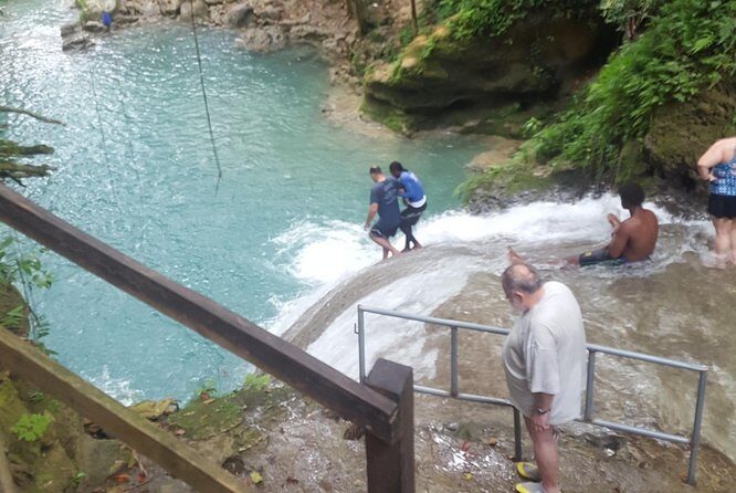 Blue Hole and Dunn's River Adventurous and hiking waterfalls from Ocho Rios - Blue Hole from Ocho Rios: waterfalls, cave exploring, and pick-your-adventure jumps
