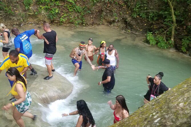 Blue Hole and Dunn's River Adventurous and hiking waterfalls from Ocho Rios - How the pickup, AC ride, and group size keep this day from dragging