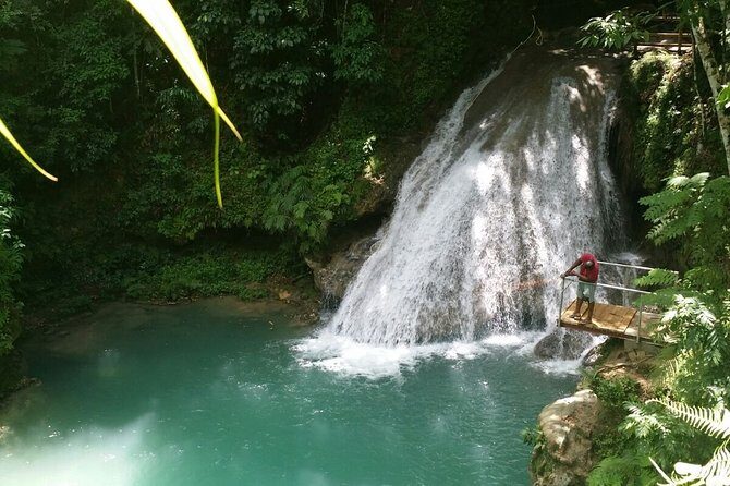 Blue Hole and Dunn's River Falls from Montego Bay - Stop 1: Blue Hole Waterfalls and the Jump-and-Swim Playground
