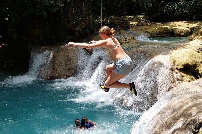 Blue Hole and Dunns River Falls the Number One Rated Excursions - Blue Hole: Turquoise Pools, Waterfalls, and Cave-Like Exploration