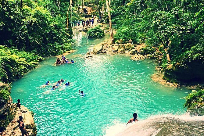 Blue Hole and Horseback Riding and Shopping - Blue Hole Falls swim: what you’re really signing up for