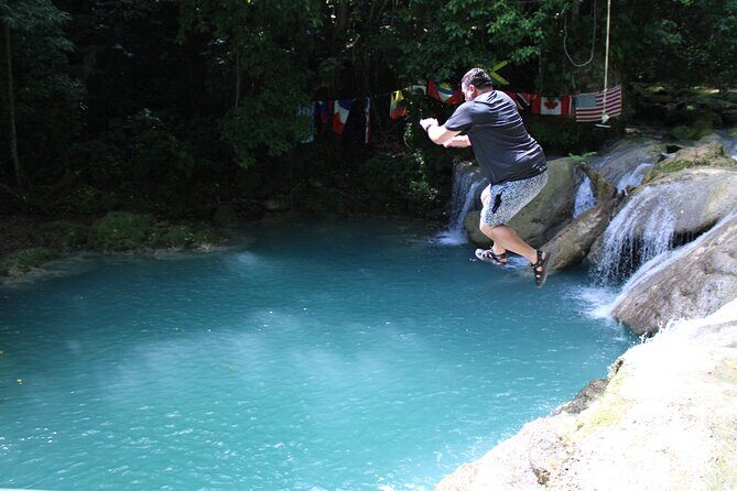 Blue Hole and River Tubing From Ocho Rios Includes Entry Fees - Blue Hole in about 1.5 hours: swings, caves, and guided confidence