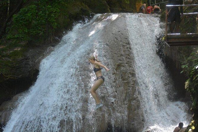 Blue Hole and Secret Falls plus Dunn's River Falls Combo Tour - Transportation from Montego Bay: comfortable, but give it time