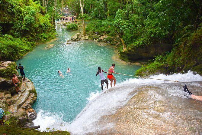 Blue Hole Falls & White River Tubing from Falmouth Jamaica - Price and logistics: what $65 really covers