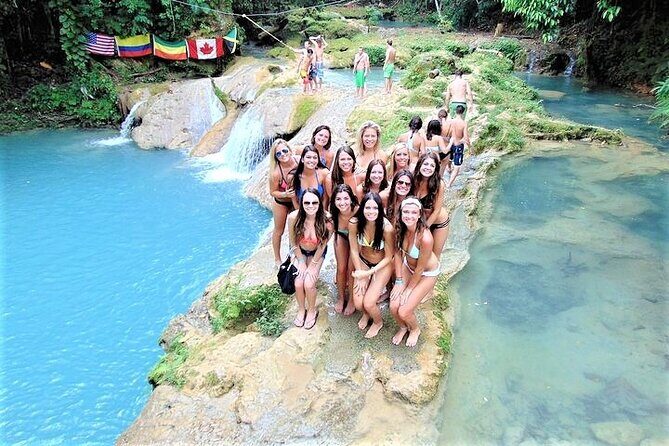 Blue Hole, Secret Falls, and Dunn's River Falls Combo Day-Trip - Dunn’s River Falls: the human-chain climb and how to not slip