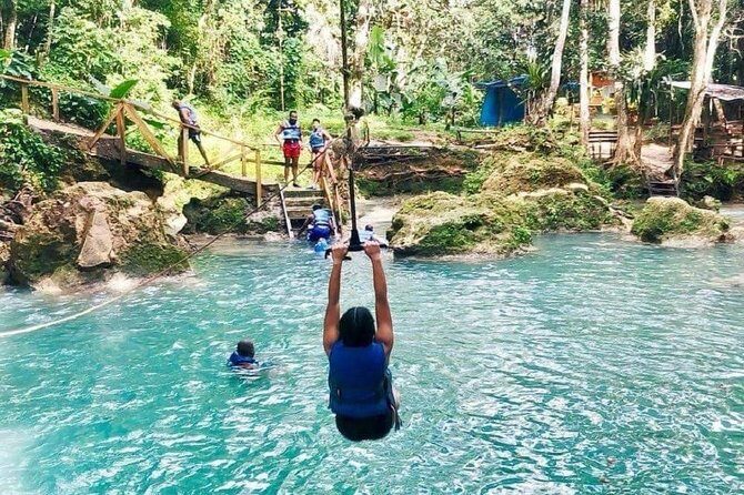 Blue Hole Secret Falls and River Tubing Private Tour - Key highlights worth planning around