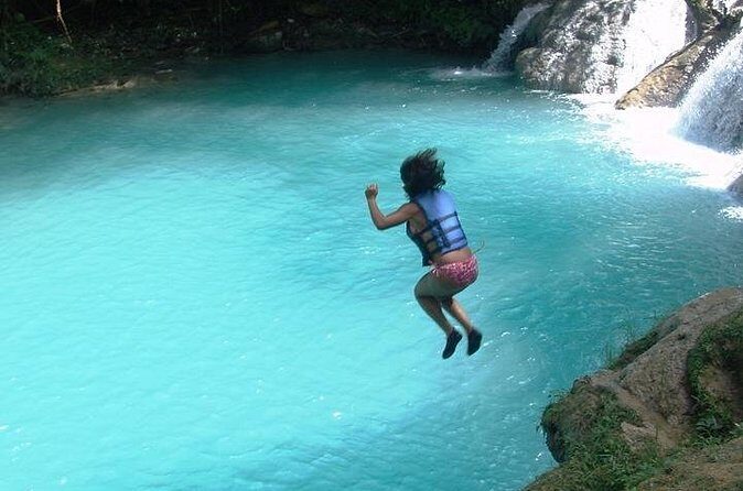 Blue Hole Secret Falls Excursions Best Water Falls in Jamaica - The Blue Hole experience: swimming, caves, and waterfall time