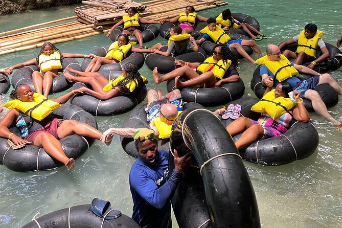 Blue Hole Secret Falls, White River Rafting, and River Tubing from Ocho Rios - Calypso-style tubing on the White River