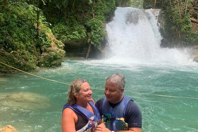 Blue Hole Water Falls (From Montego Bay & Falmouth) Private - Dunn’s River Falls and Park: the climb, the beach, and optional zip line