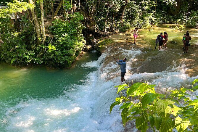Blue Hole Waterfalls and Bamboo Rafting with Transportation - Lunch and the value of a tight schedule