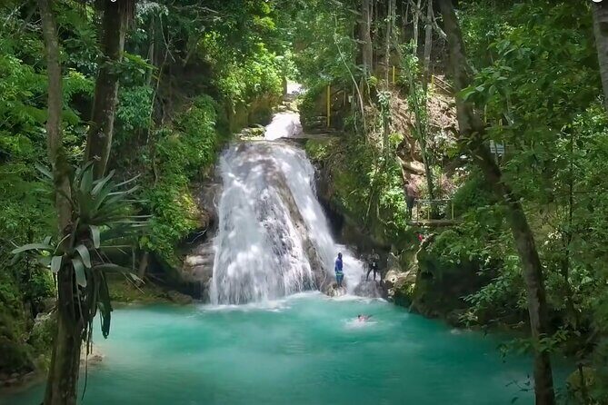 Blue Hole Waterfalls and Rasta Garden from Montego Bay - Blue Hole Waterfalls: A 12-Waterfall Hike With Time to Swim