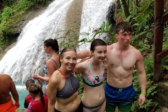 Chuck Norris Secret Falls and Lunch - Blue Hole waterholes: cliff jumps, rope swing, and that climb upward