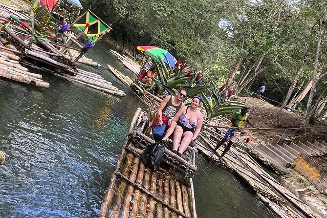 Combo tour ATV + bamboo river rafting from Montego Bay - Stop 1: Lethe Bamboo Rafting on the Great River (cool water, big views)