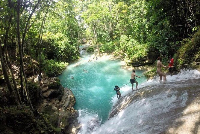Cool Blue Hole from Ocho Rios - What You’ll Do at Cascade Blue Hole (Stop 1)