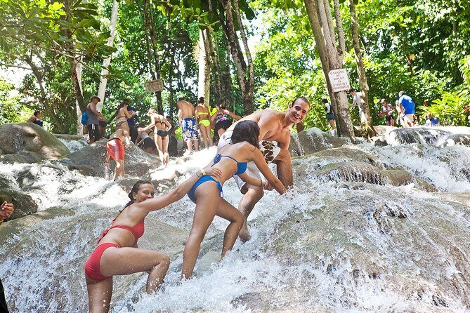 Dunn's River and Blue Hole with lunch combo from Montego Bay - Dunn’s River Falls: The 600-foot climb experience