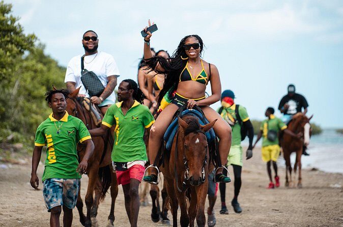 Dunn's River Falls and Horseback Riding Adventure Ocho Rios Ja - Stop 2: Portland horseback riding plus the Caribbean “cool dip”