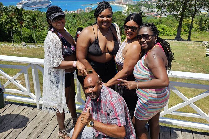 Dunn's River Falls and Ocho Rios Sightseeing with Shopping - Cooling off in the Caribbean Sea and white sand