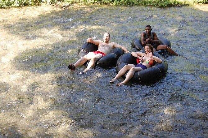 Dunn's River Falls and Tubing Combo Tour from Falmouth - When the day turns to food: jerk lunch is yours to choose