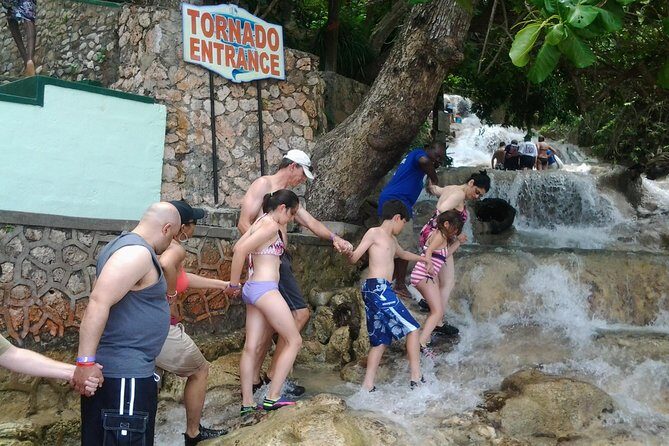 Falmouth Shore Excursion Blue Hole and Dunn's River Falls Combo - Dunn’s River Falls: Guided Climb Energy vs. Side-Walk Choice
