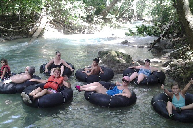 Falmouth Shore Excursion: Blue Hole, White River Tubing - White River Tubing: Rapids, Calm Sections, and a Jungle Rope Swing