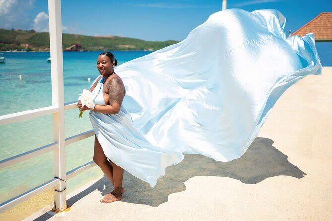 Flying Dress Photoshoot in Jamaica - Service Style: What RD Photography Does Well