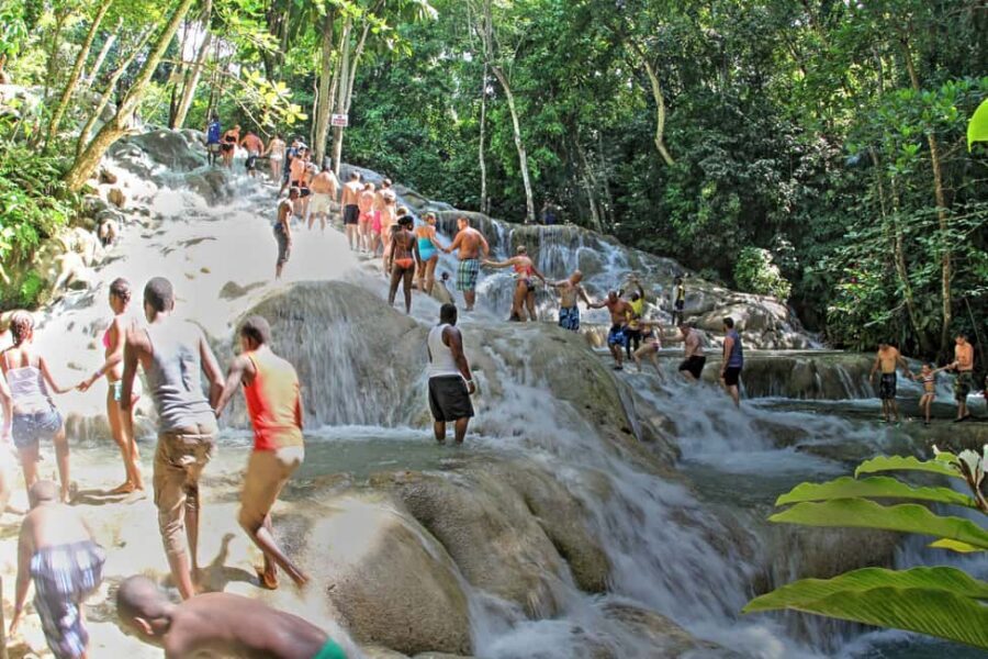 From Montego Bay: Dunn’s River Falls Experience - The 600-ft climb: how the guided route works