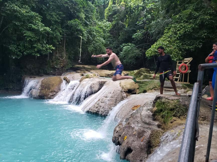 From Ocho Rios: Blue Hole Secret Waterfall & Highlight Tour - Blue Hole Waterfall time: swimming, climbing, and what your body should be ready for