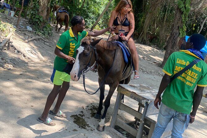 Full Day Rafting, Horse Back Riding and Blue Hole in Jamaica - Blue Hole in St. Ann: Waterfalls and Time to Cool Off