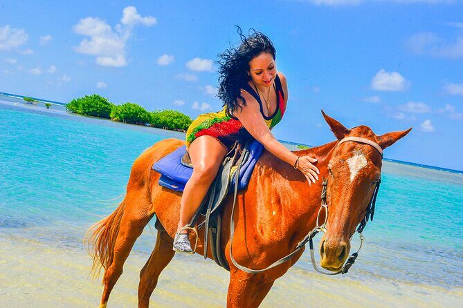Horseback Ride and Swim Experience Montego with Transportation - Riding along the coastline: Views, pace, and picture stops