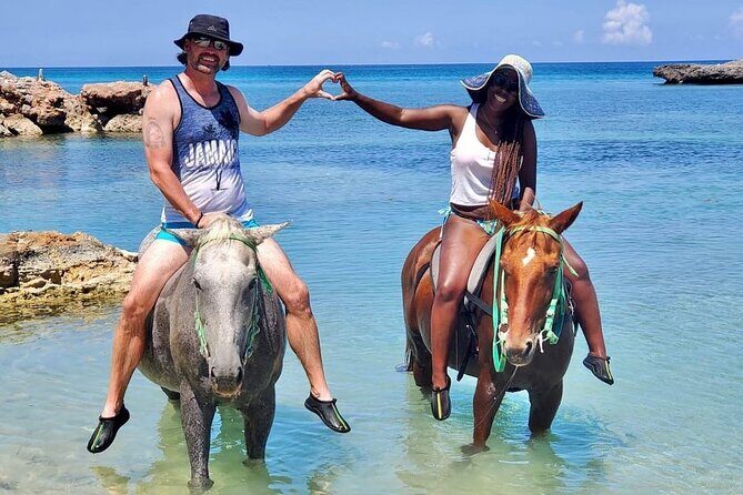 Horseback Ride and Swim Jamaica - Who This Horse Ride + Sea Swim Suits Best