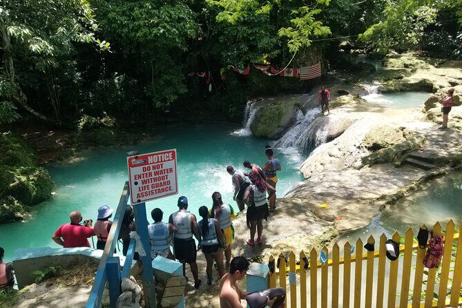 Horseback Ride, Bamboo Rafting and Bluehole/Secret Falls Tour from Montego Bay - White River bamboo rafting and the Ocho Rios pass