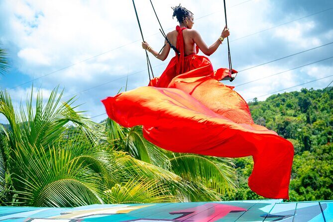 Jamaica Swing Drone Photoshoot with Dress Lunch and Transport - Who This Jamaica Swing Drone Photoshoot Fits Best