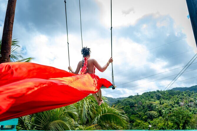 Jamaica Swing Drone Photoshoot with Dress Lunch and Transport - Getting There From Ocho Rios Area: Transport and Timing That Work