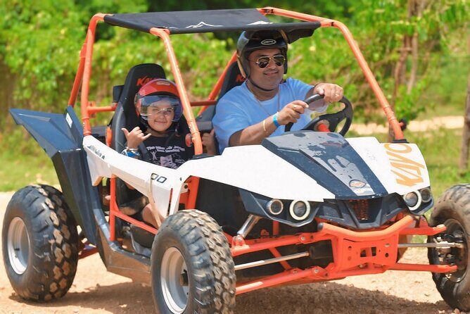Jamwest ATV Tour to Salmon Point from Negril - The Jamwest start: pickup, helmets, and getting your bearings