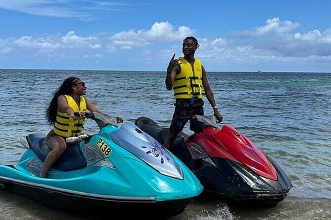 Jetcar ski experience in montego bay jamaica - The 9:00 am flow: pickup, check-in, then 30 minutes on water