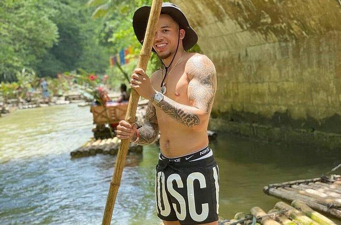Lethe Bamboo River Rafting Tour - Jamaica's Vibest River - Limestone “jungle socks” foot massage on the riverbank