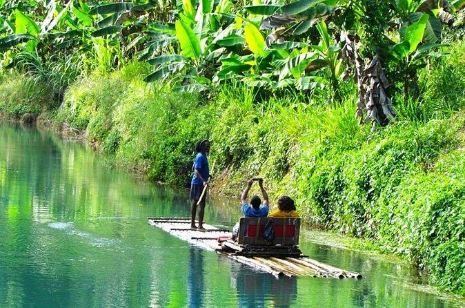 Martha Brae Rafting from Montego Bay with Private Transportation - Boarding the bamboo raft: what the 30-foot ride is actually like