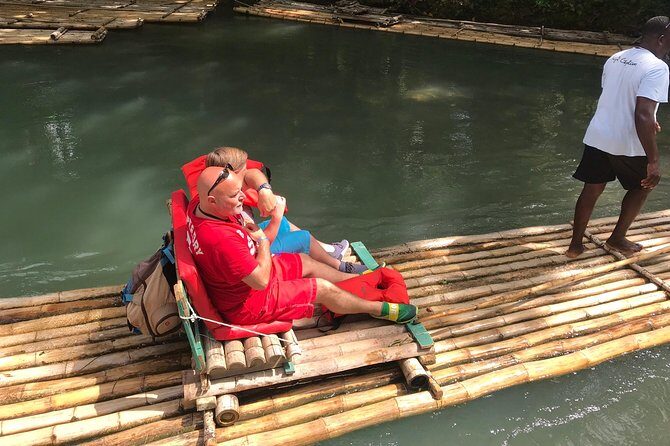 (Martha Brae River) Bamboo Rafting - Gliding on the bamboo raft: swimming, music, and photo stops
