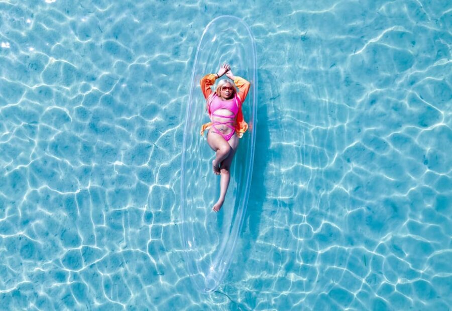 Montego Bay: Crystal Clear Kayak Drone singles Photo Shoot - Drone photography: the “why this looks professional” part