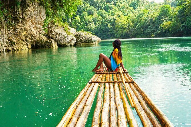 Montego Bay Highlights Tour, Bamboo Rafting Experience & Shopping - Great River Bamboo Rafting in Lethe: Calm Water, a Local Captain, and the Foot Massage