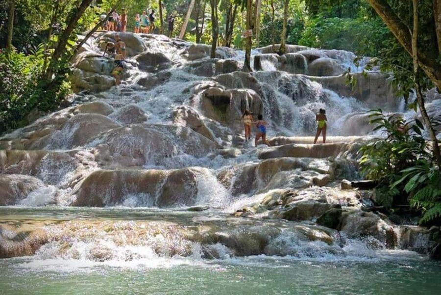 Montego Bay: Private Dunn's River Falls and Blue Hole Tour - Blue Hole (Island Gully Falls): What Makes It Fun and What to Watch