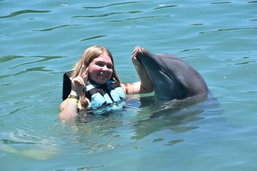 Montego Bay: Swim With The Dolphins Adventure in Lucea - If You Choose the Swim Adventure: Feeding, Kissing, Dancing, and Belly-to-Belly