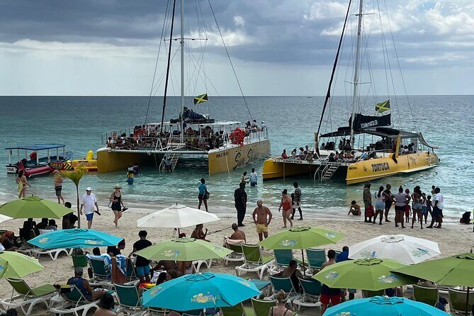 Negril 7 mile Beach, Party Catamaran Cruise , Snorkeling and Ricks Cafe Combo - From Montego Bay to Negril: how you control the day’s pace